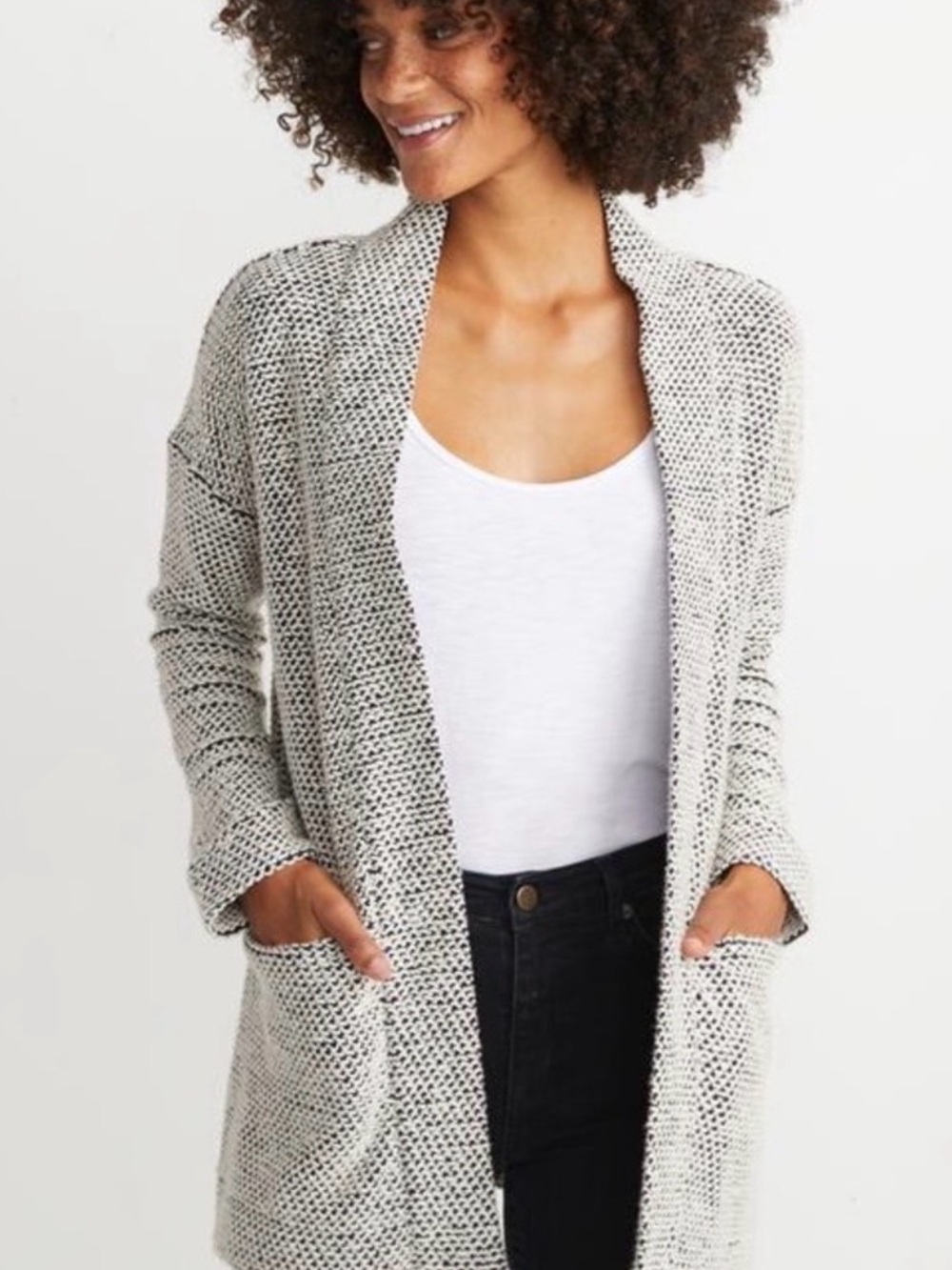 Marine Layer Birdseye Cardigan Size Medium
